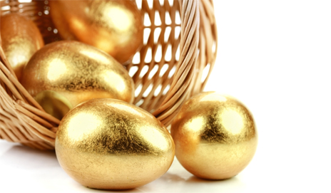 gold eggs